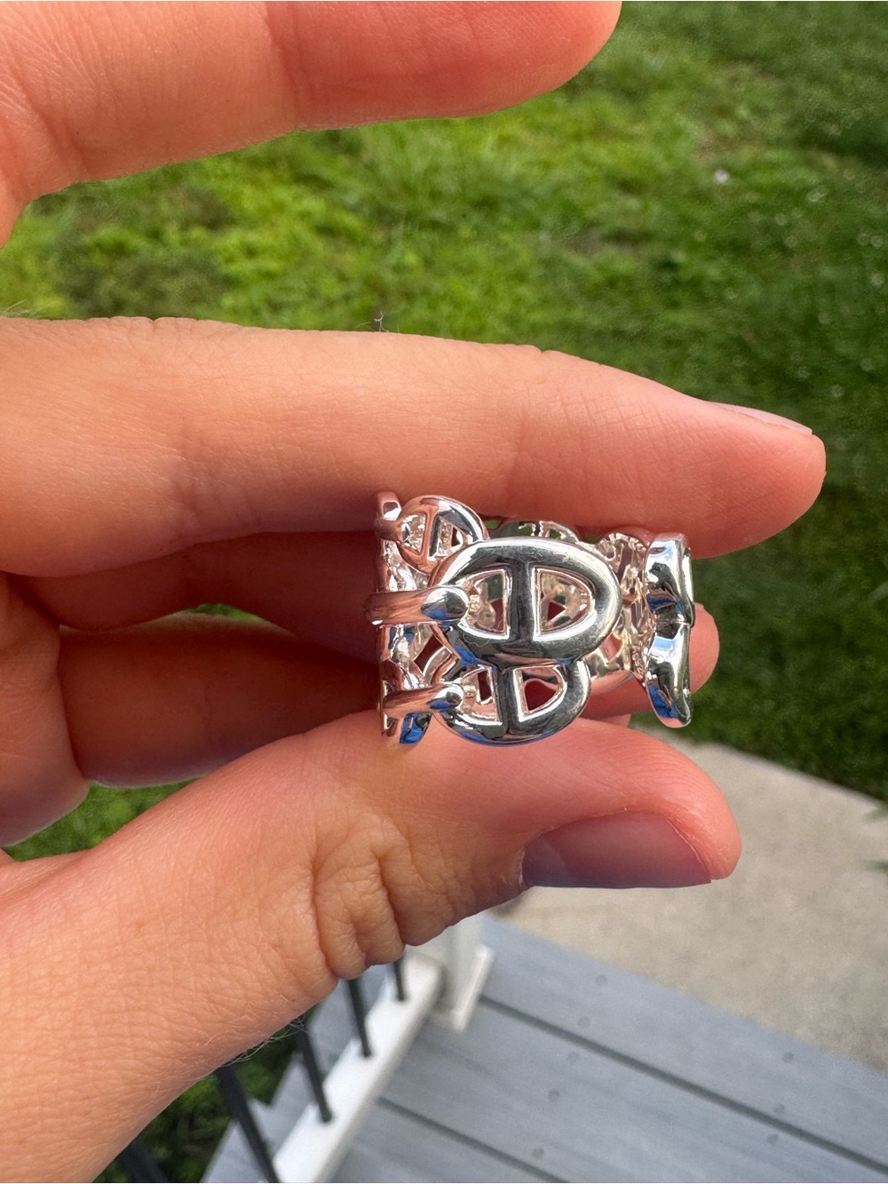 Hermes Chaine d'ancre Enchainee ring, large model - Picture 3 of 9
